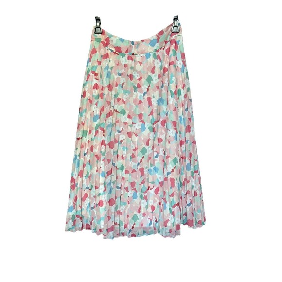 Sezane Size 38 6 Pleated Dino Midi Skirt in Ines Powder Flower - Picture 2 of 11